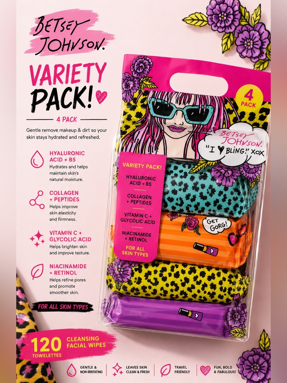 Betsey Johnson Facial wipes